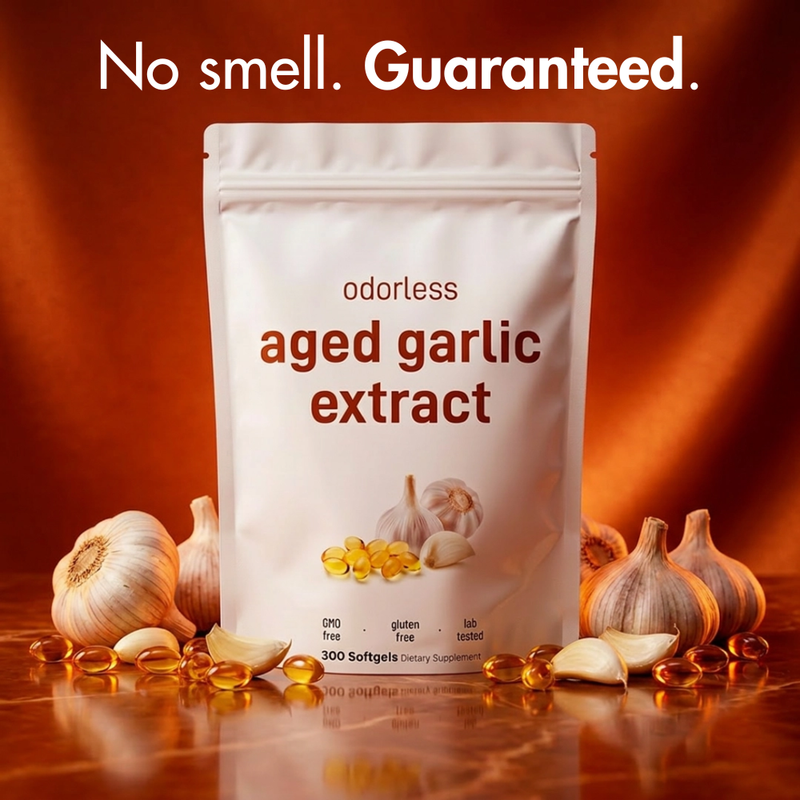 Odourless Aged Garlic Softgels: Daily Cardiovascular Formula