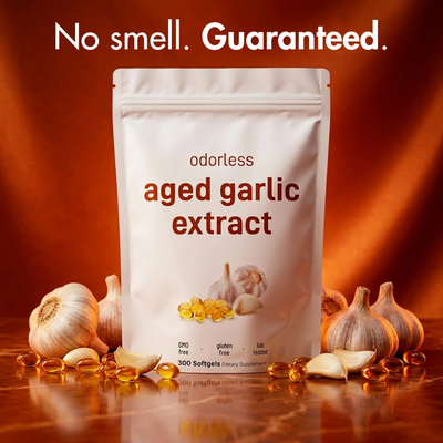 Odourless Aged Garlic Softgels: Daily Cardiovascular Formula